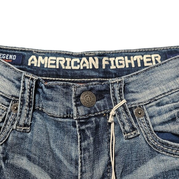 American Fighter Legend Void Bonneville Jean Men 27 Slim Vintage Americana - Picture 4 of 16